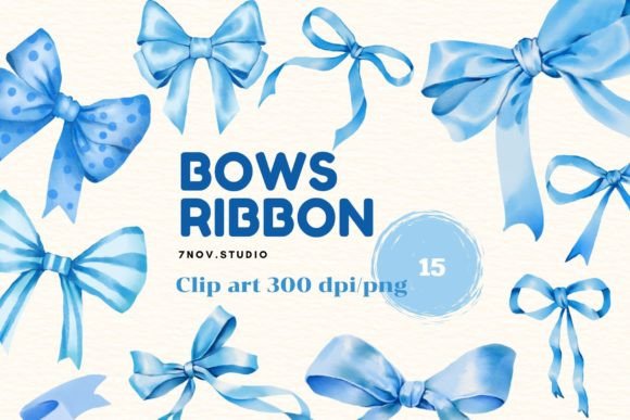 Download Bows Ribbon Blue Clipart - Ribbon Collection