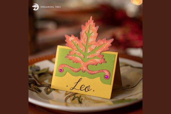 Download Autumn Leaf Place Card - Leaf Collection