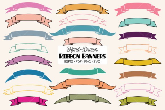 Download Ribbon Banner Color, Decorative Scroll - Ribbon Collection